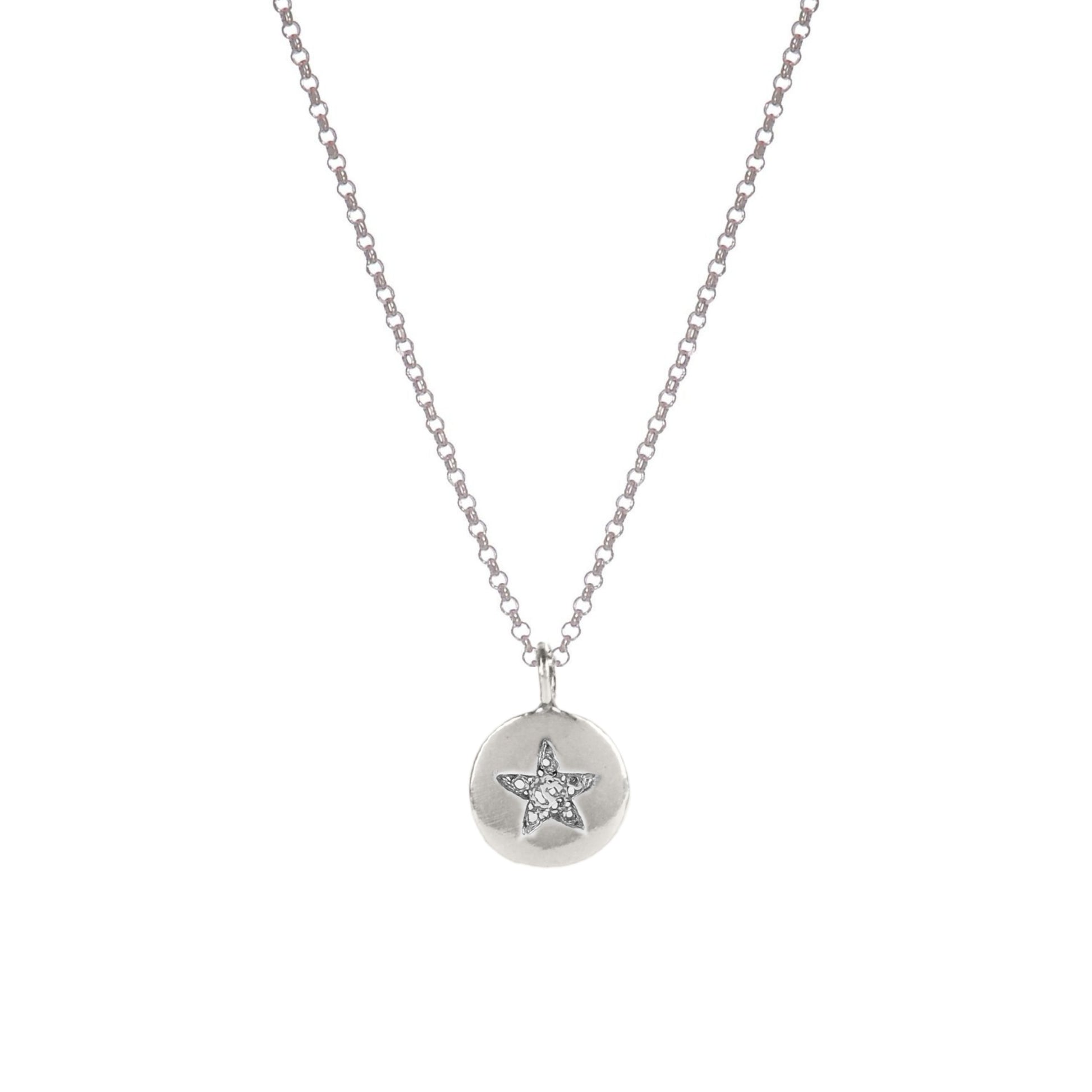 Necklace Charm North Star in Silver