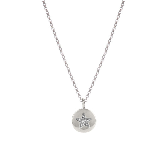 Necklace Charm North Star in Silver