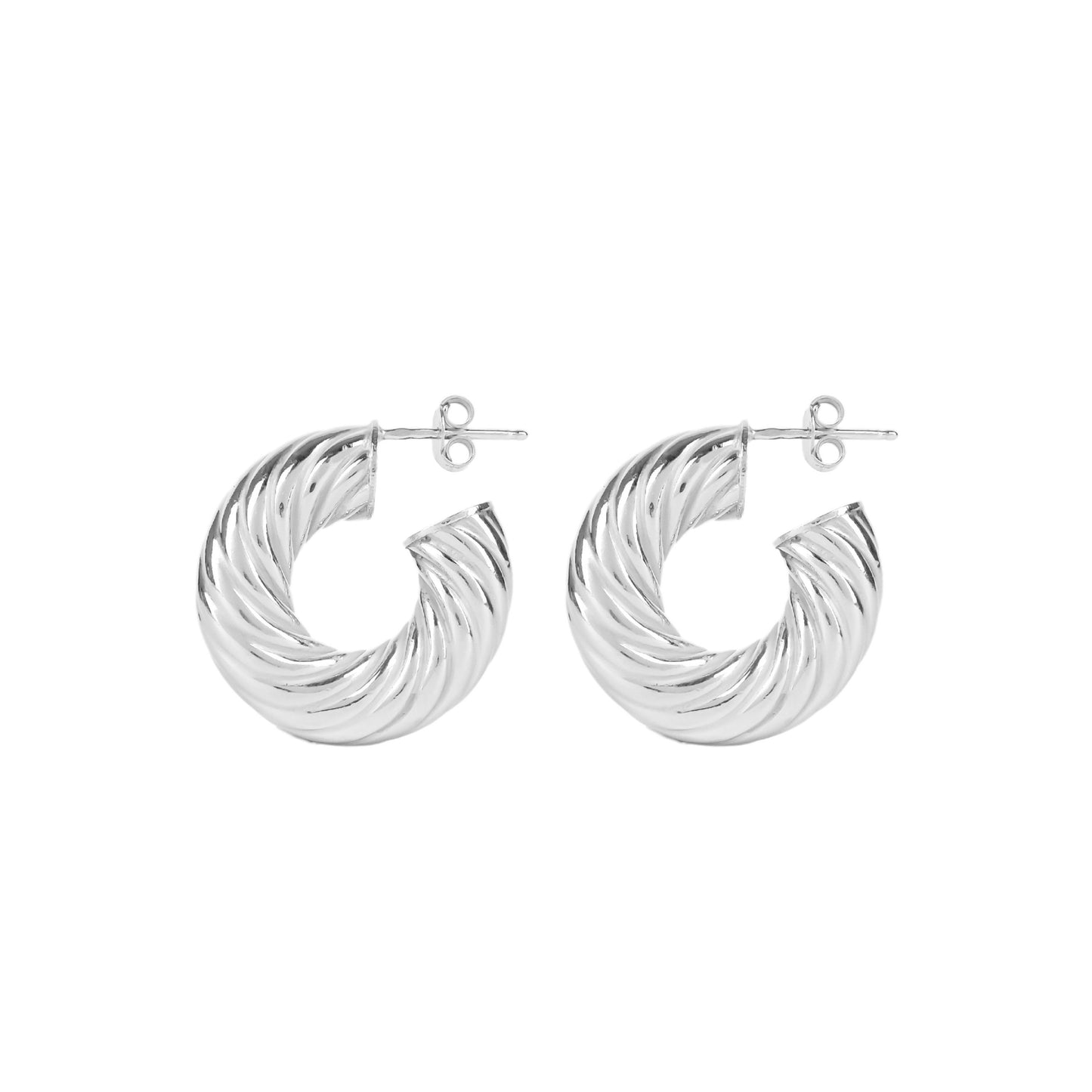 Set Intertwined Heart in Silver