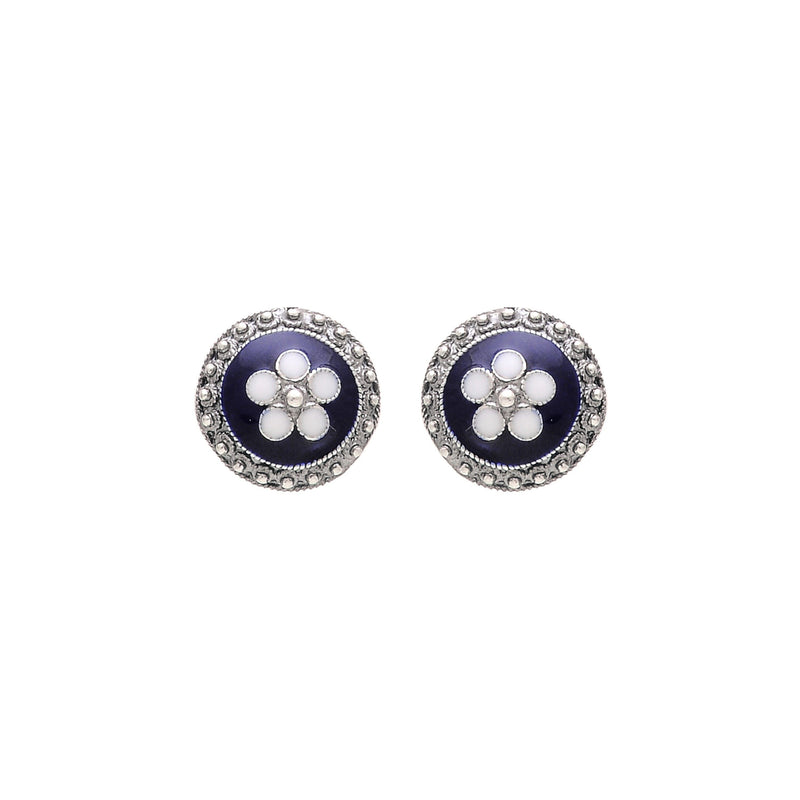 Earrings Caramujo Stud in Silver