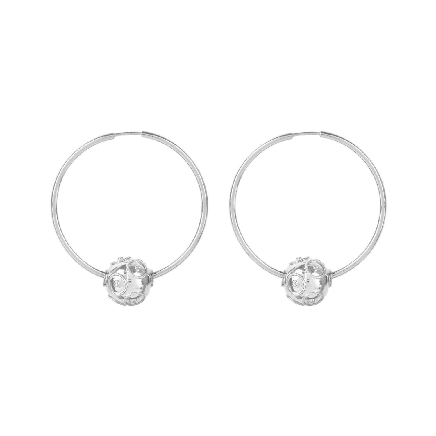 Earrings Hoops Viana’s Conta in Silver