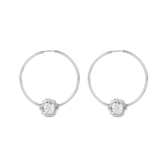 Earrings Hoops Viana’s Conta in Silver
