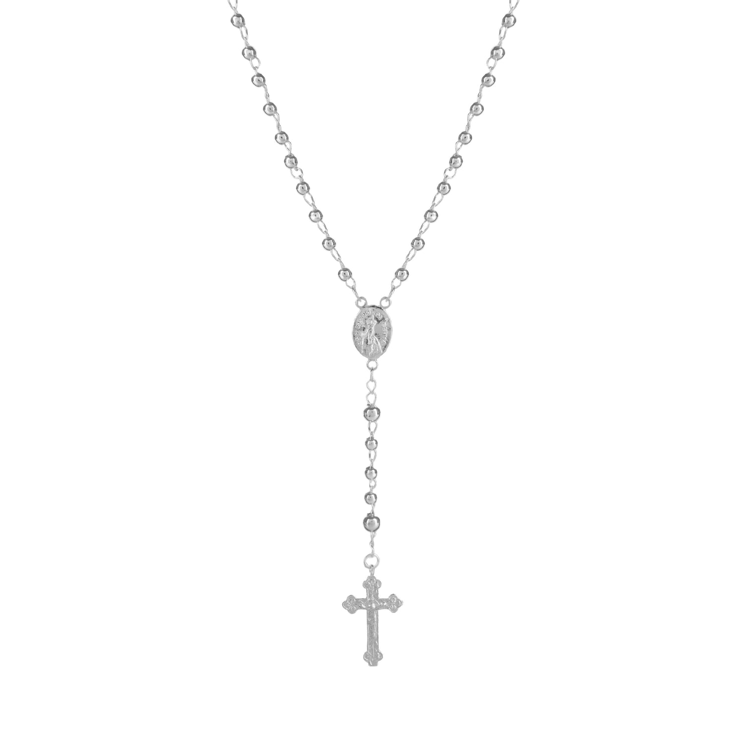 Necklace Rosary in Silver