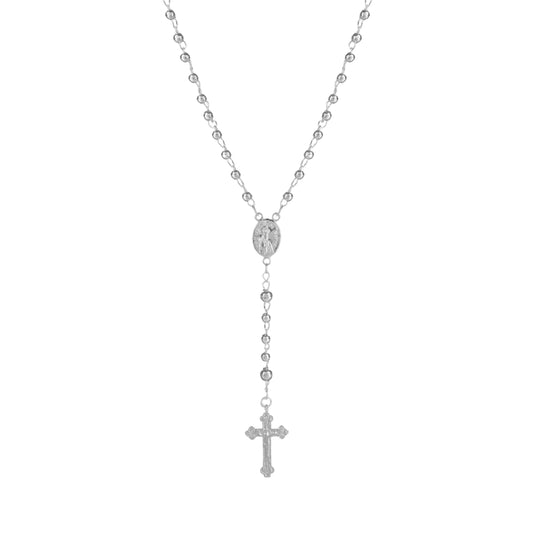 Necklace Rosary in Silver