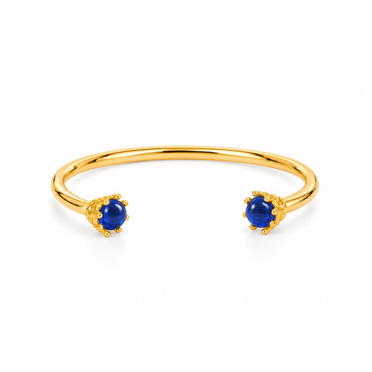Pulsera Manel de Plata Bañada en Oro