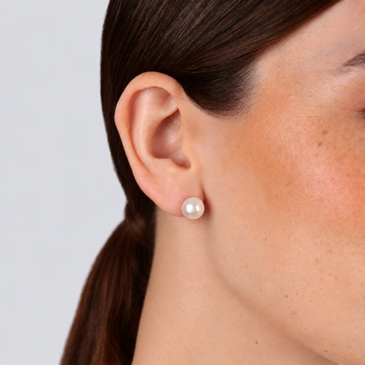 Earrings Pearls in Silver