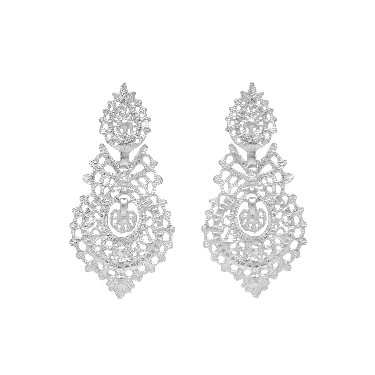 Boucles d'Oreilles Reine Puce M en Argent