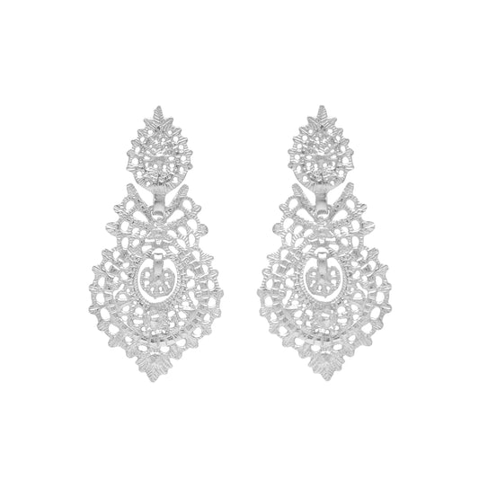 Boucles d'Oreilles Reine Puce M en Argent