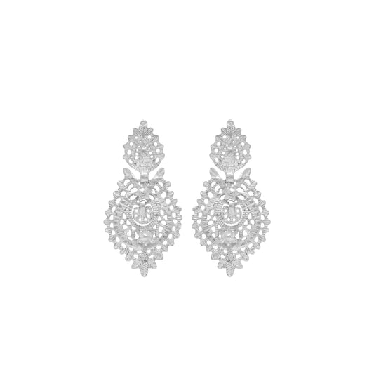 Boucles d'Oreilles Reine Puce S en Argent