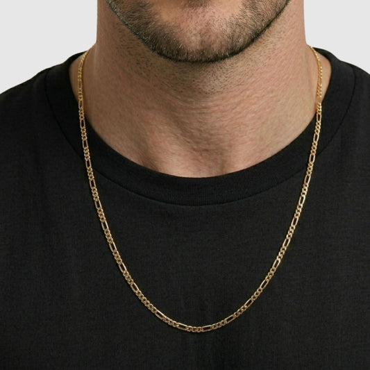 Necklace 3+1 3mm in 19.2Kt Gold