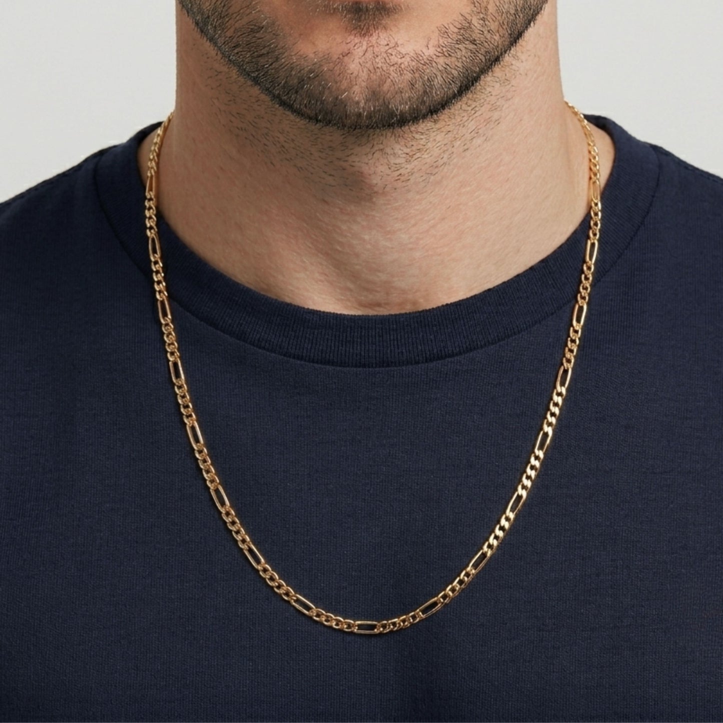 Collier Maille 3+1 5mm en Or 19,2 Carats