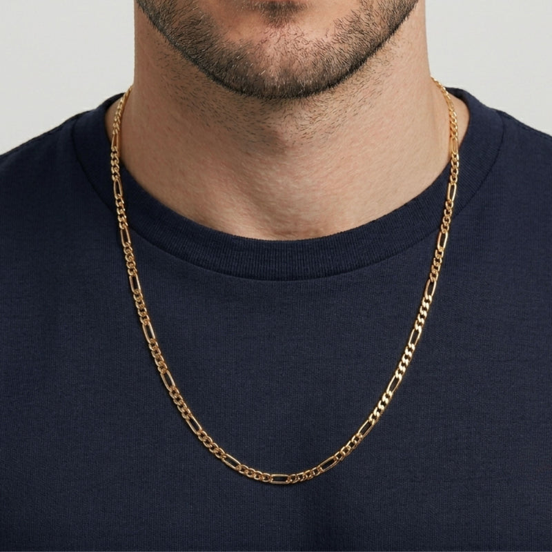 Collier Maille 3+1 5mm en Or 19,2 Carats