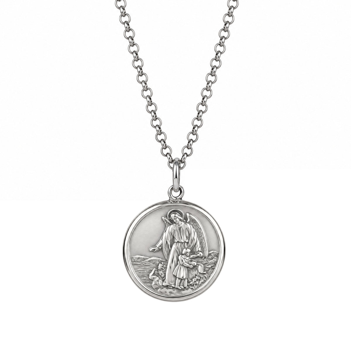 Halskette Schutzengel aus Sterlingsilber