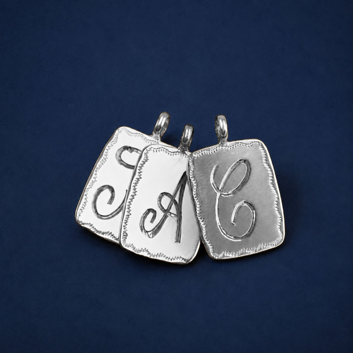 Pendant Initial Letter in Silver