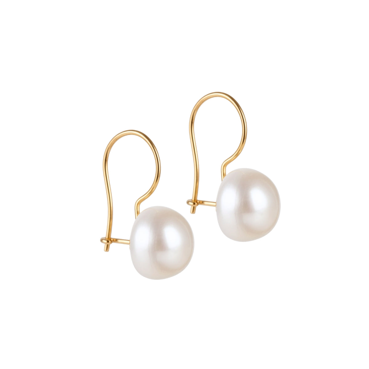 Earrings Pearl S in 19.2Kt Gold