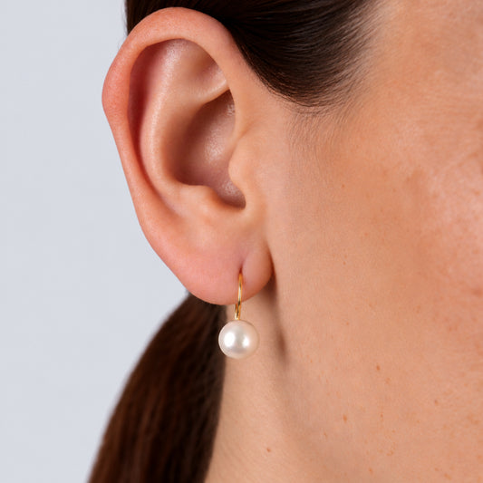 Earrings Pearl S in 19.2Kt Gold