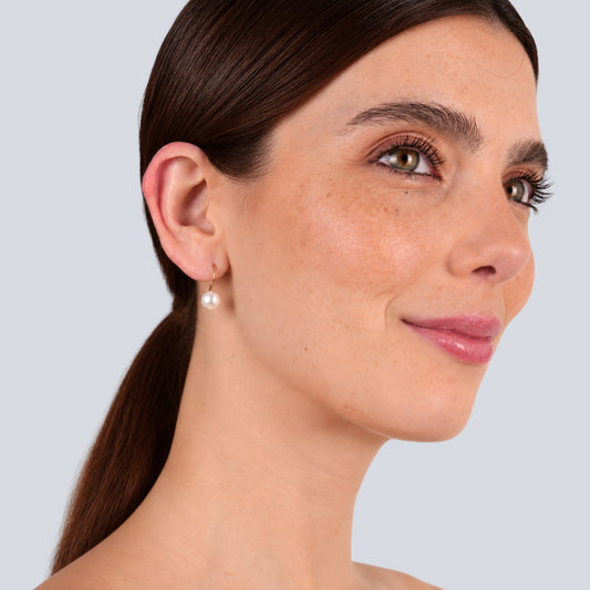 Earrings Pearl XS in 19.2Kt Gold
