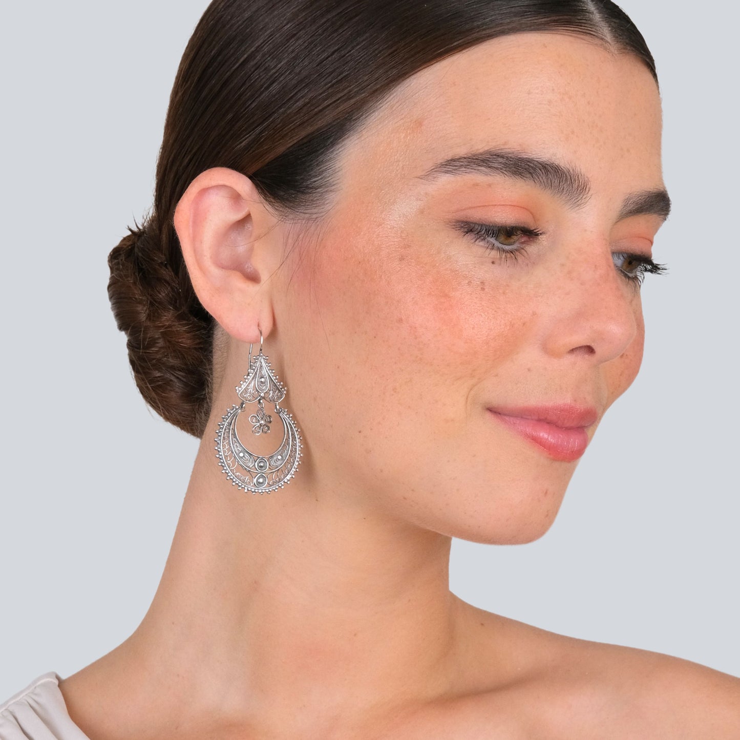 Pendientes Arrecadas Ciclo de Plata