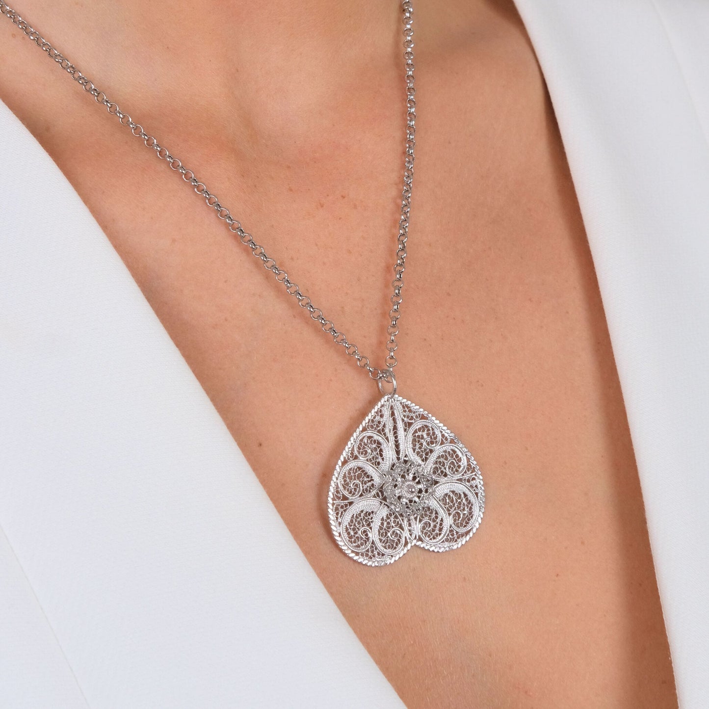 Collar Mariposa Filigrana de Plata