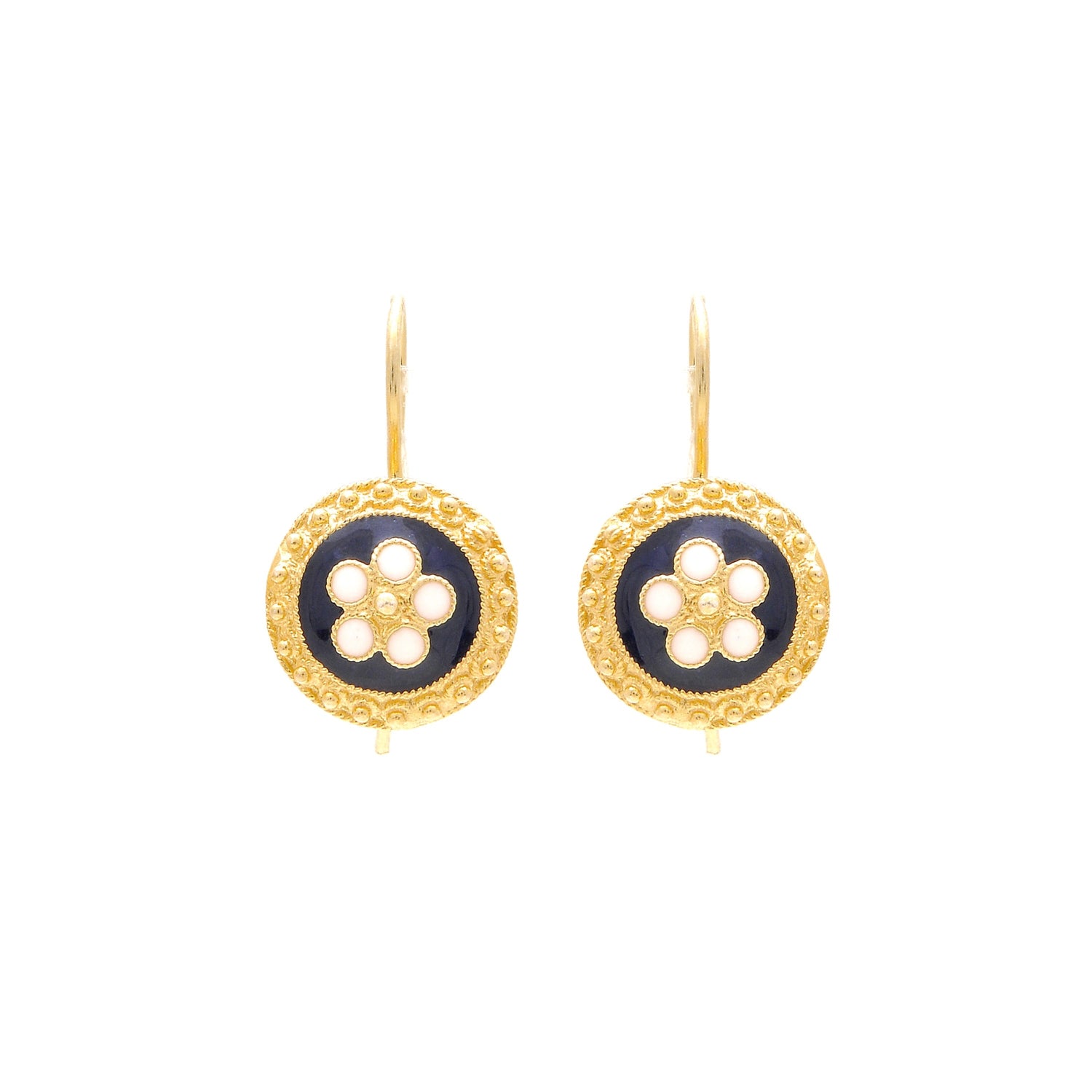 Earrings Caramujo in Gold Plated Silver