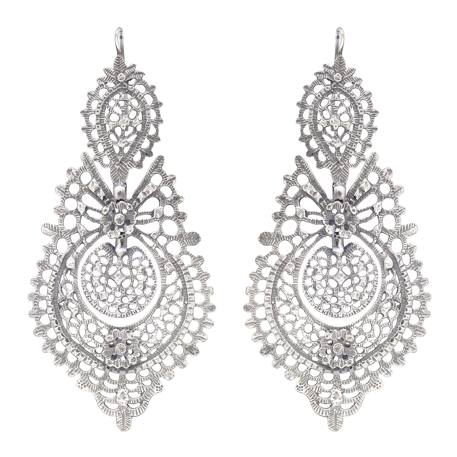 Queen Earrings XL in Silver