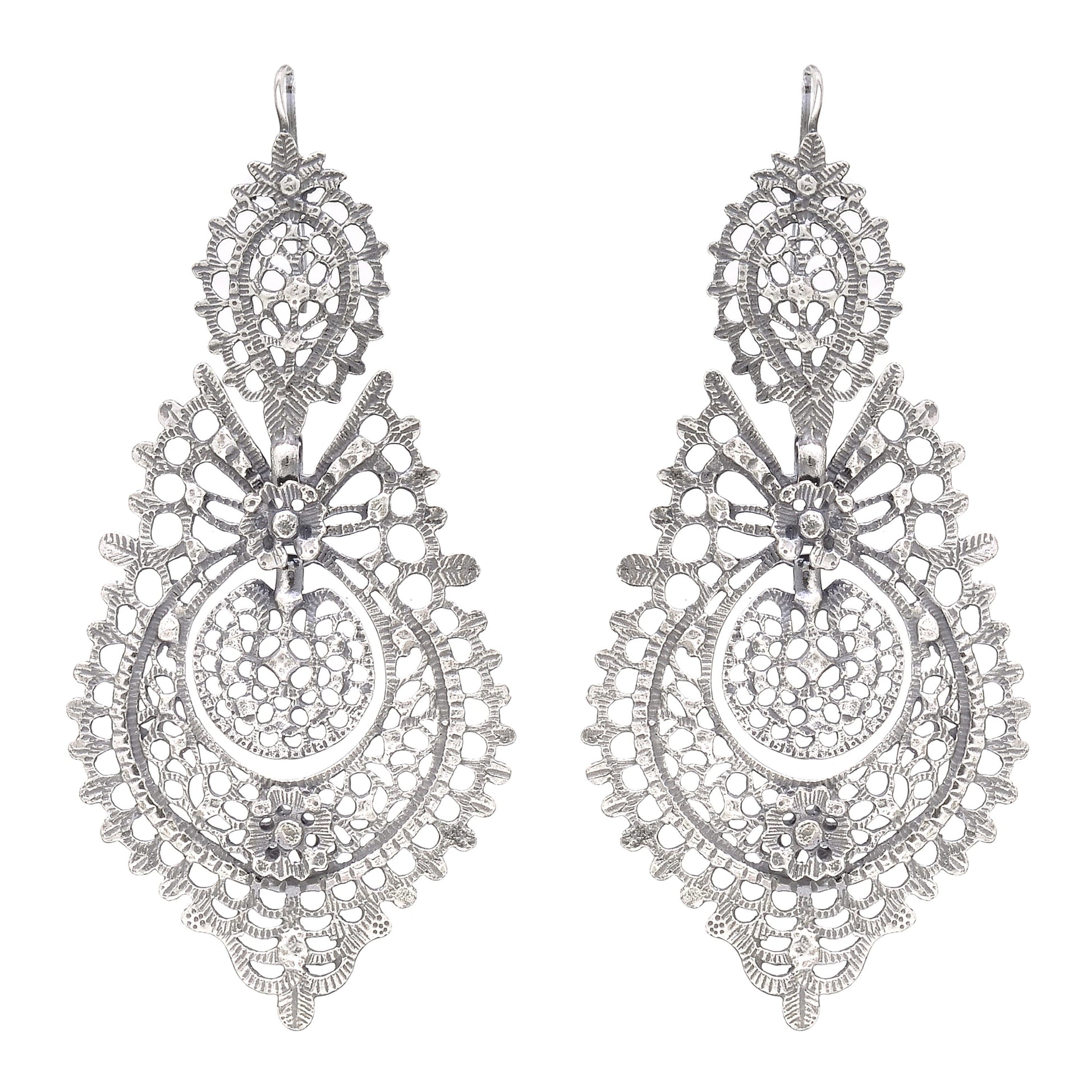 Queen Earrings XL in Silver