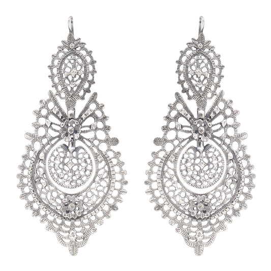 Queen Earrings XL in Silver