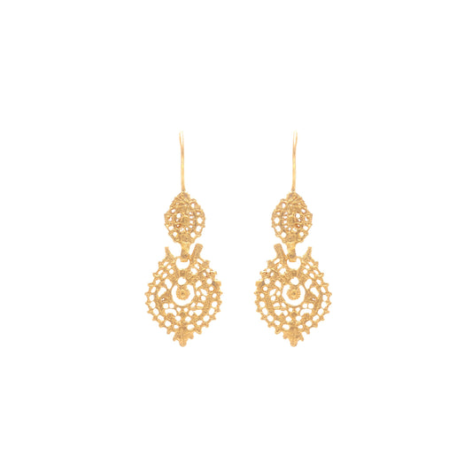 Queen Earrings XS in 9Kt Gold