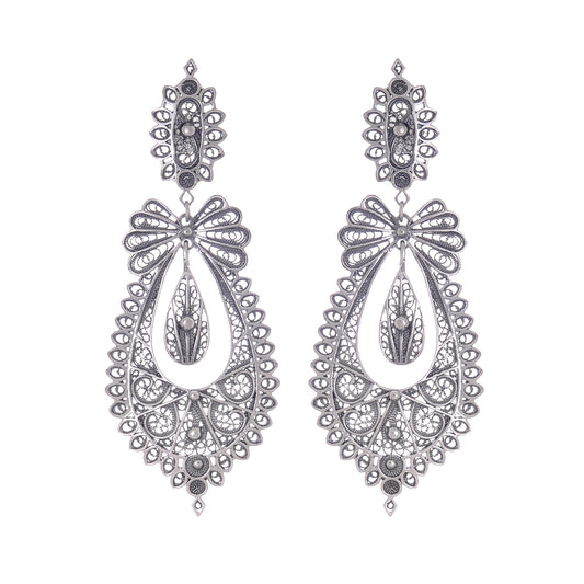 Earrings Princess Icon in Silver