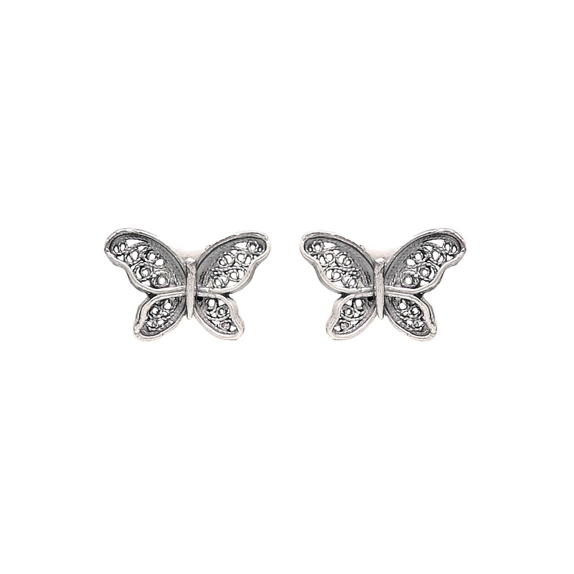 Earrings Butterfly in Silver