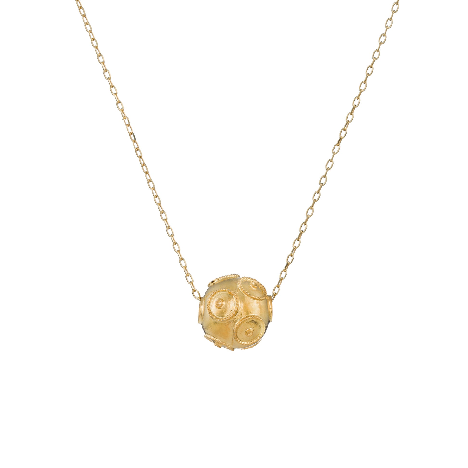 Necklace Viana's Conta in Gold Plated Silver