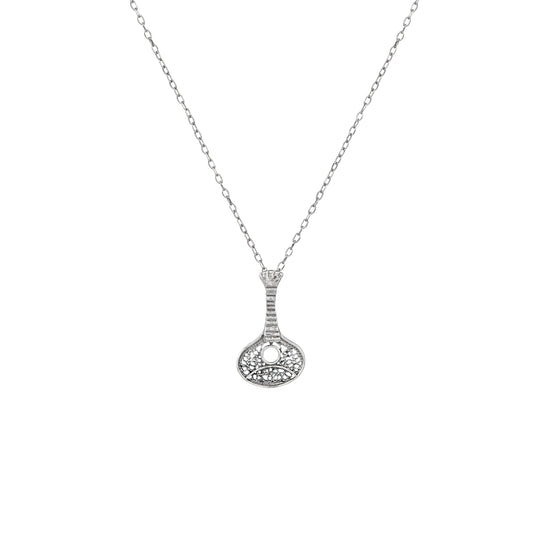 Necklace Guitar in Silver