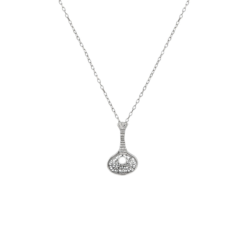 Necklace Guitar in Silver
