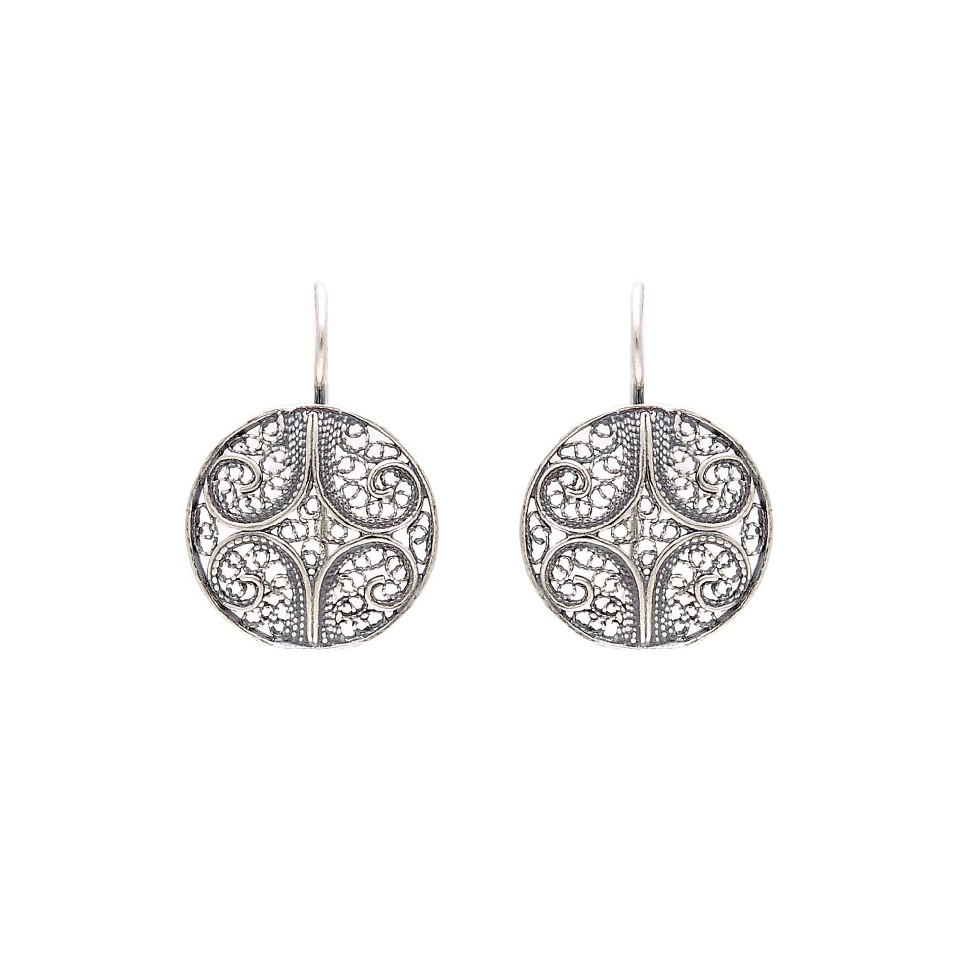 Earrings Circles in Silver
