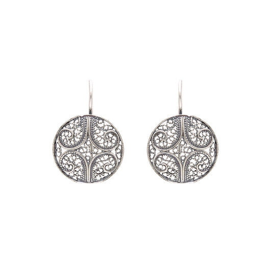 Earrings Circles in Silver
