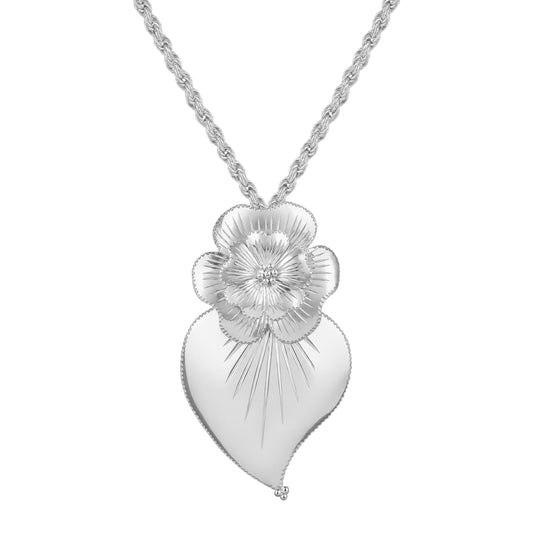 Collar Corazón de Amália de Plata