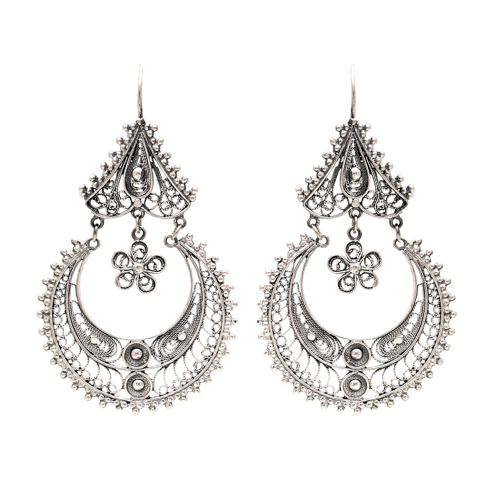 Earrings Arrecadas Ciclo in Silver