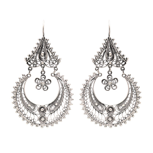 Earrings Arrecadas Ciclo in Silver