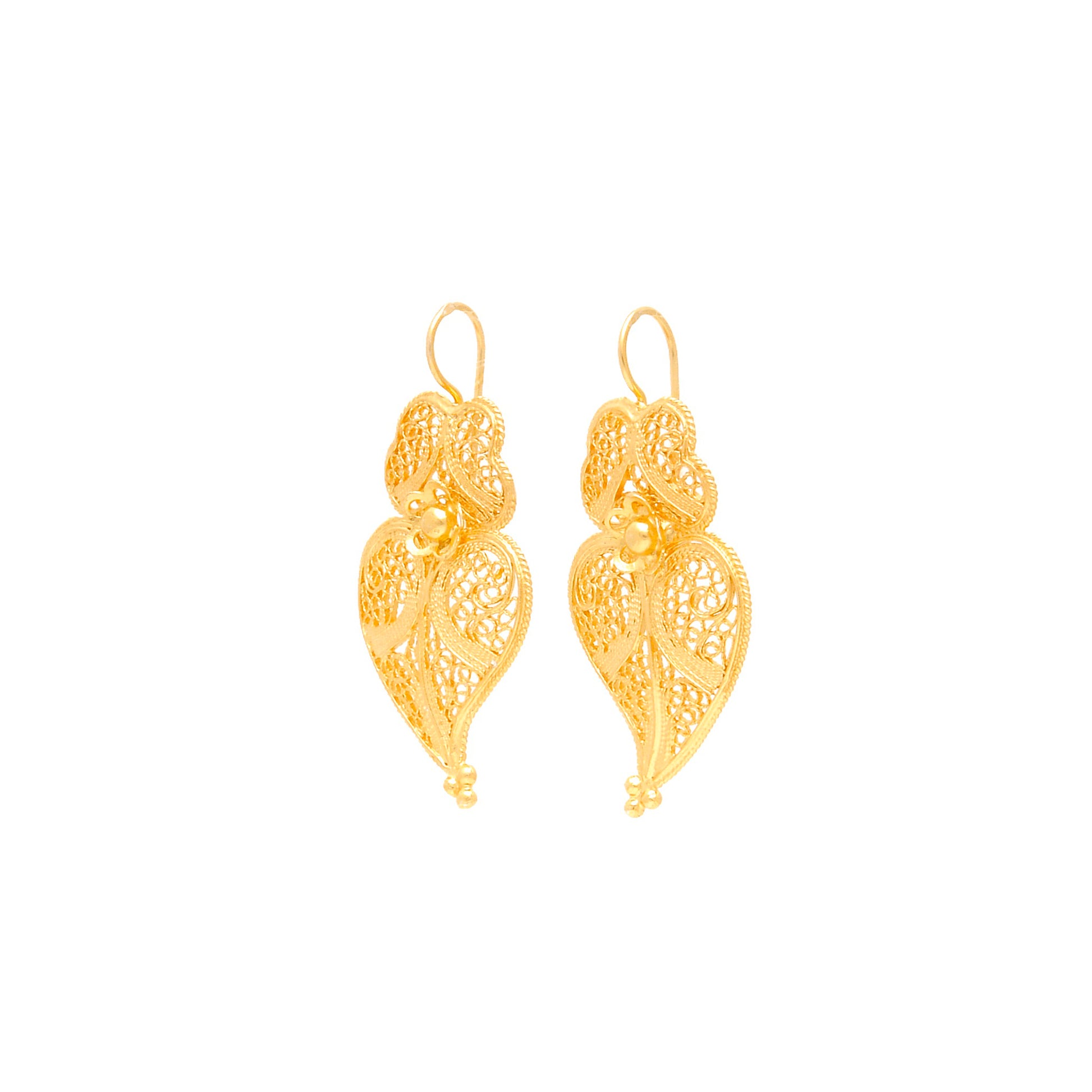 Earrings Heart of Viana M in 9Kt Gold