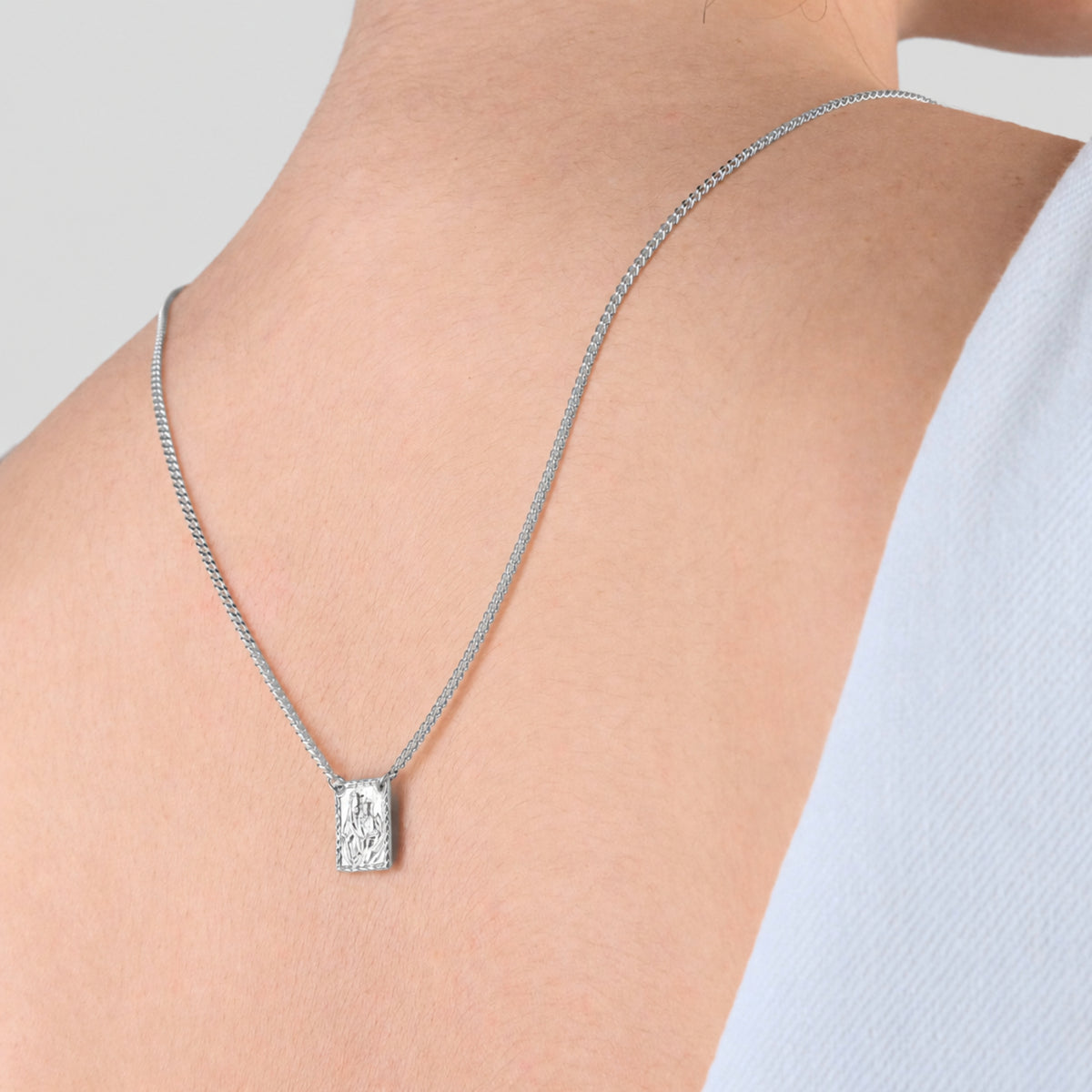 Collar Escapulario de Plata