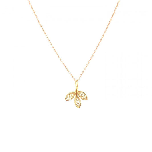 Necklace Leaves in 19,2Kt Gold