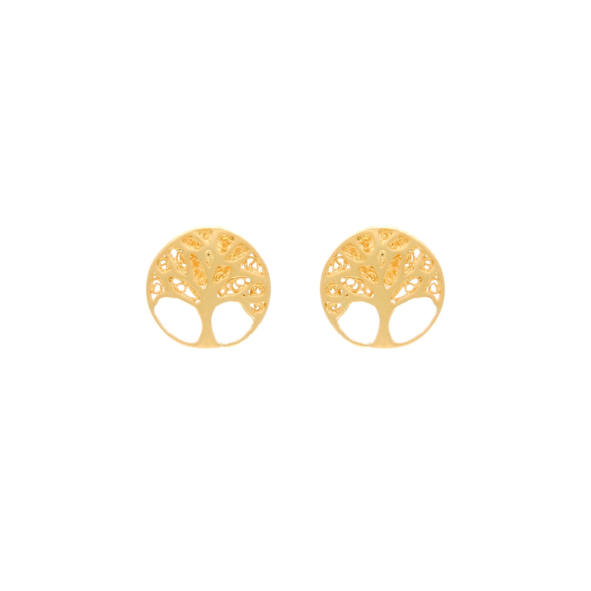 Earrings Tree of Life in 19,2Kt Gold