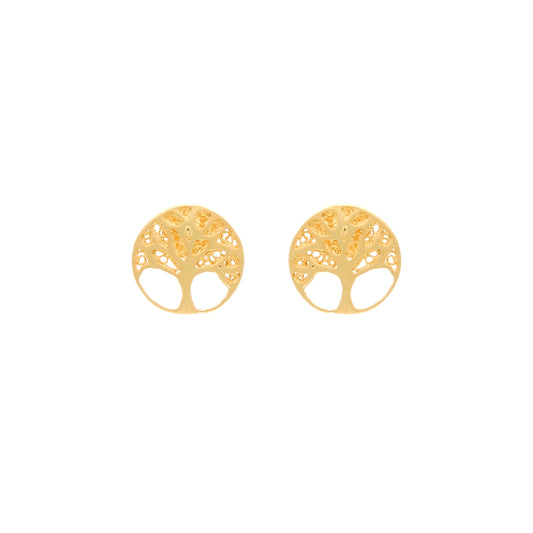 Earrings Tree of Life in 19,2Kt Gold