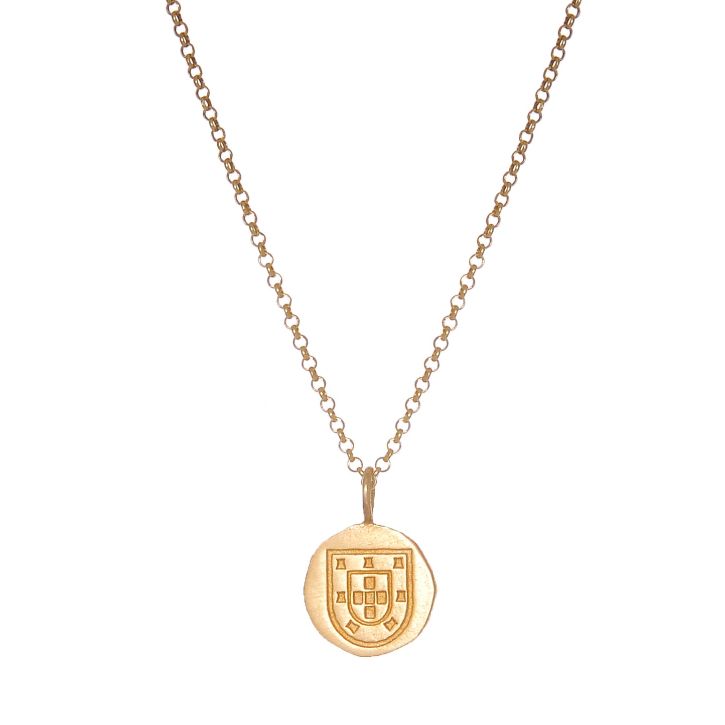 Set Men Escudo in Gold Plated Silver