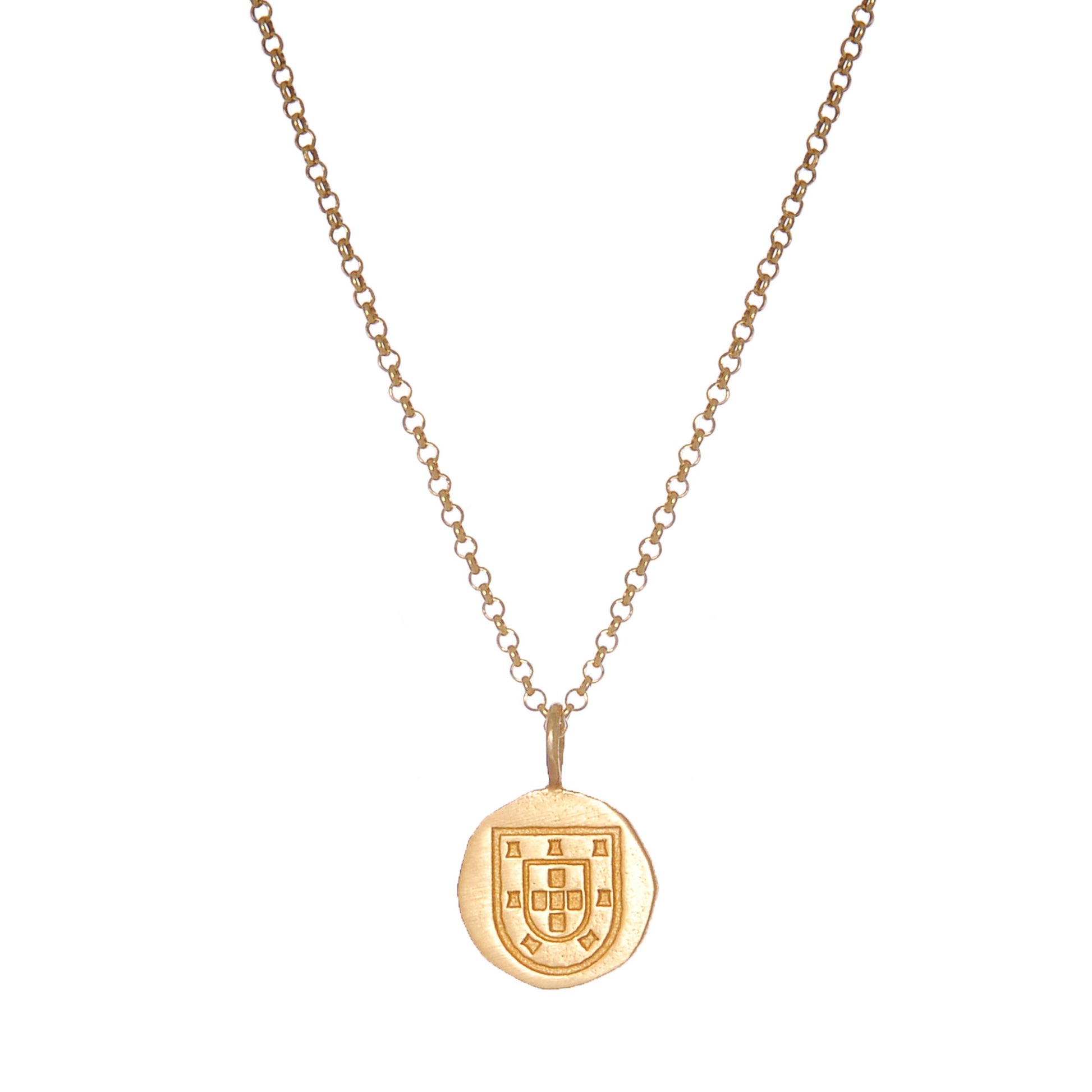Set Men Escudo in Gold Plated Silver