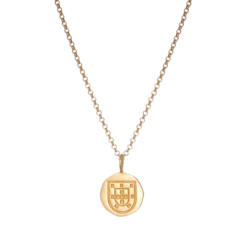 Set Men Escudo in Gold Plated Silver