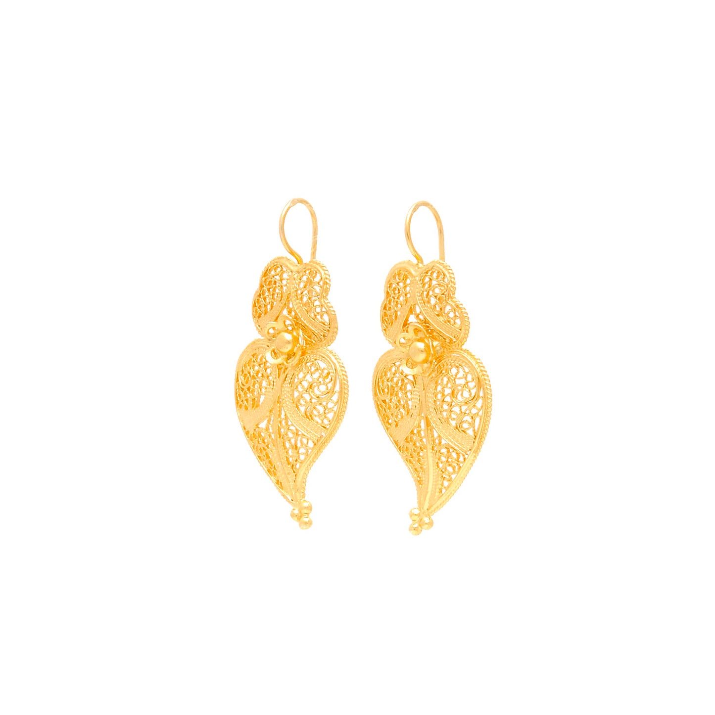 Earrings Heart of Viana M in 19,2Kt Gold