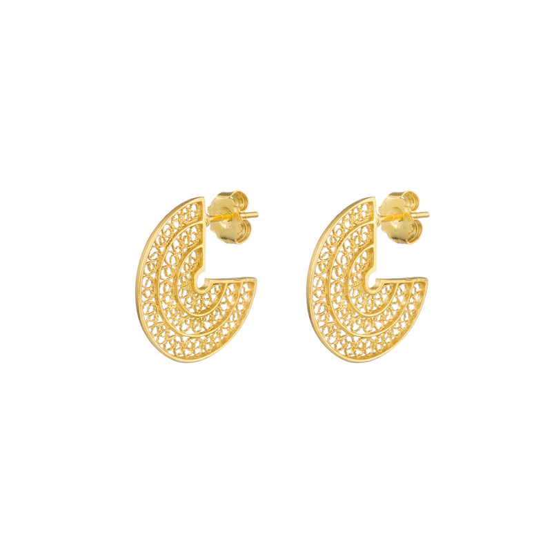 Set Circles in Gold Plated Silver