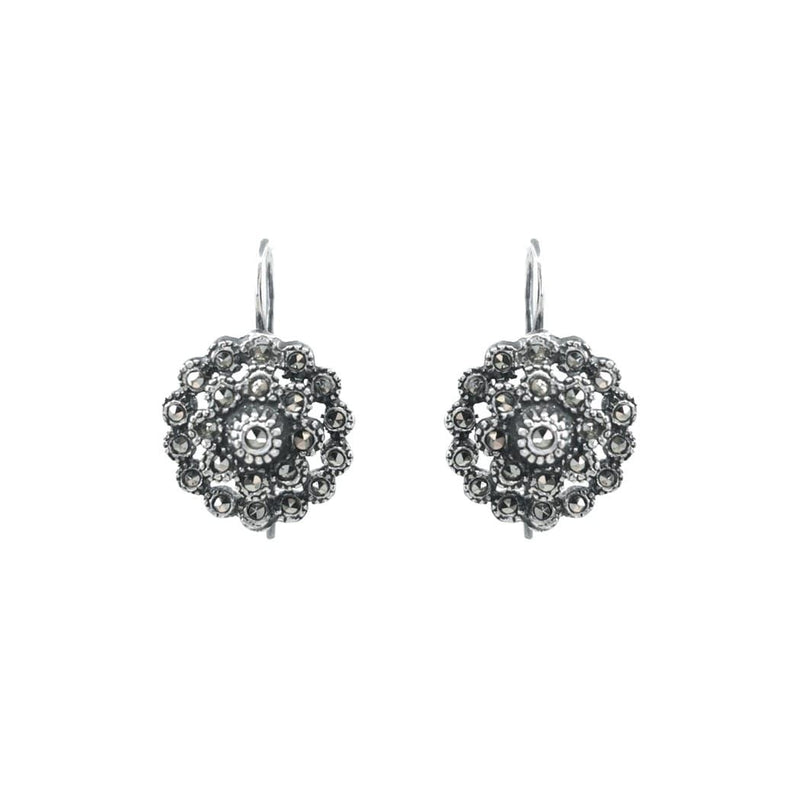 Set Pinecone Marcasites in Silver