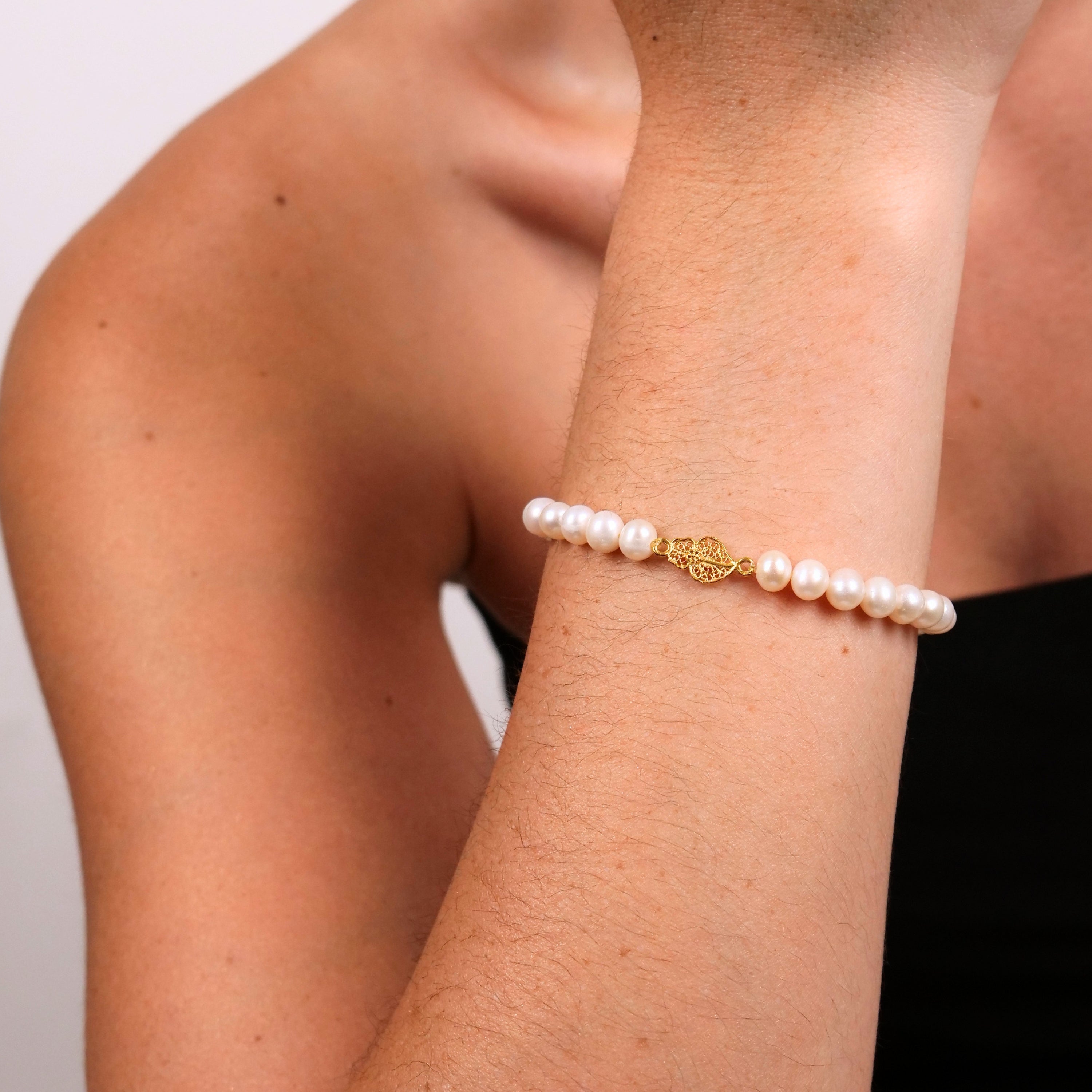 メロハー,AOR◆VIANA/VIANA Bracelet Heart of Viana in 19.2Kt Gold with Pearls – PORTUGAL JEWELS